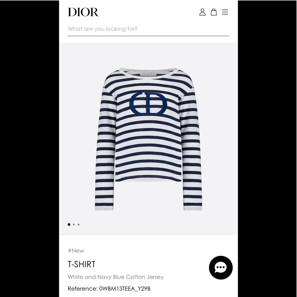 NWT Dior striped childrens shirt